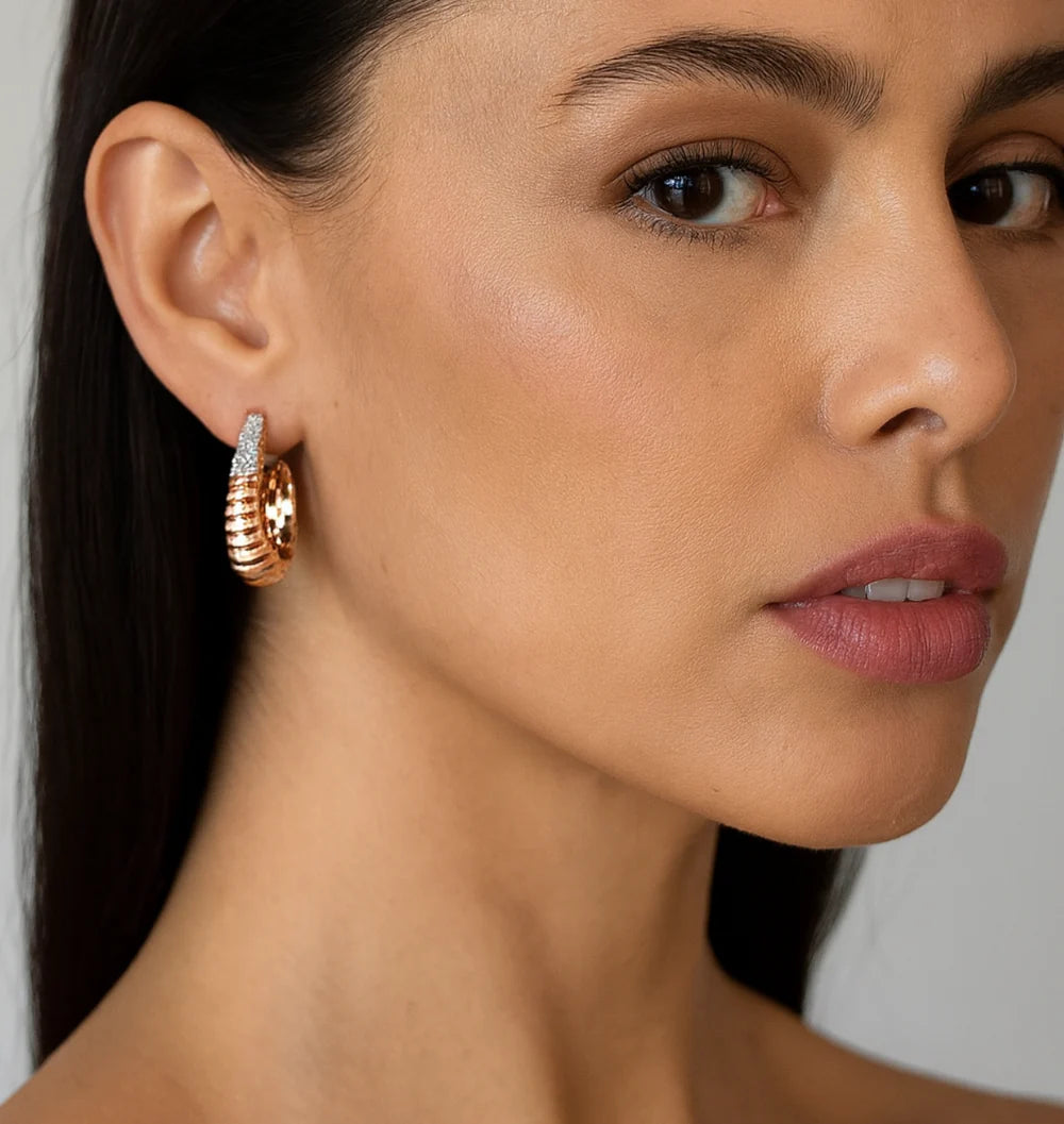 RIPPLE   HOOP   EARRING