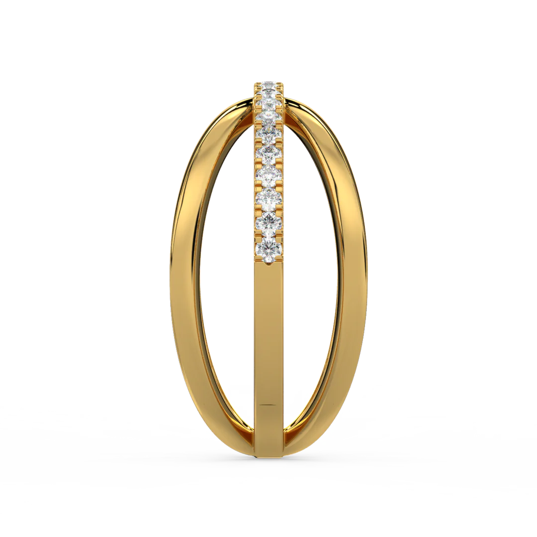 Criss-Cross Lab Grown Diamond Ring
