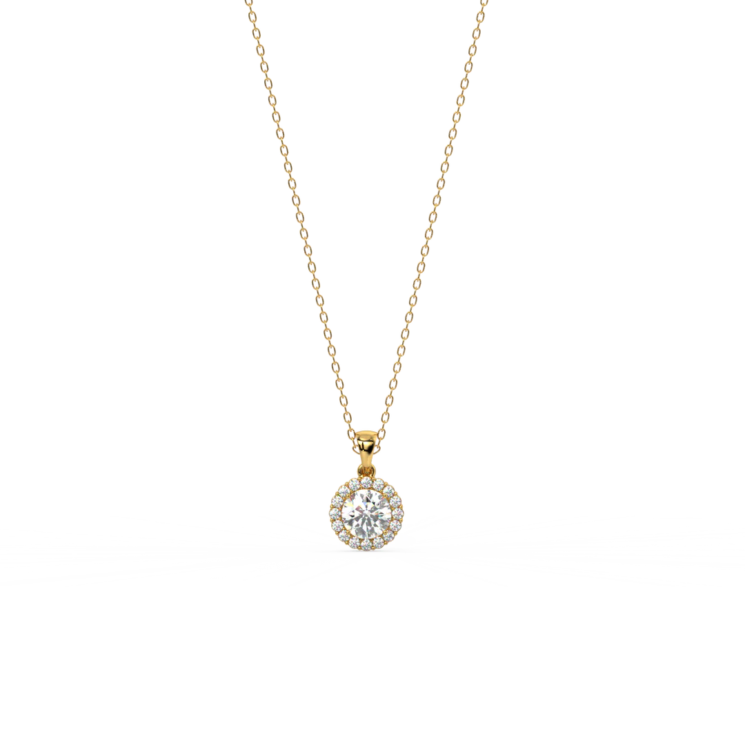 Gleaming Stone Lab Grown Diamond Pendant Set