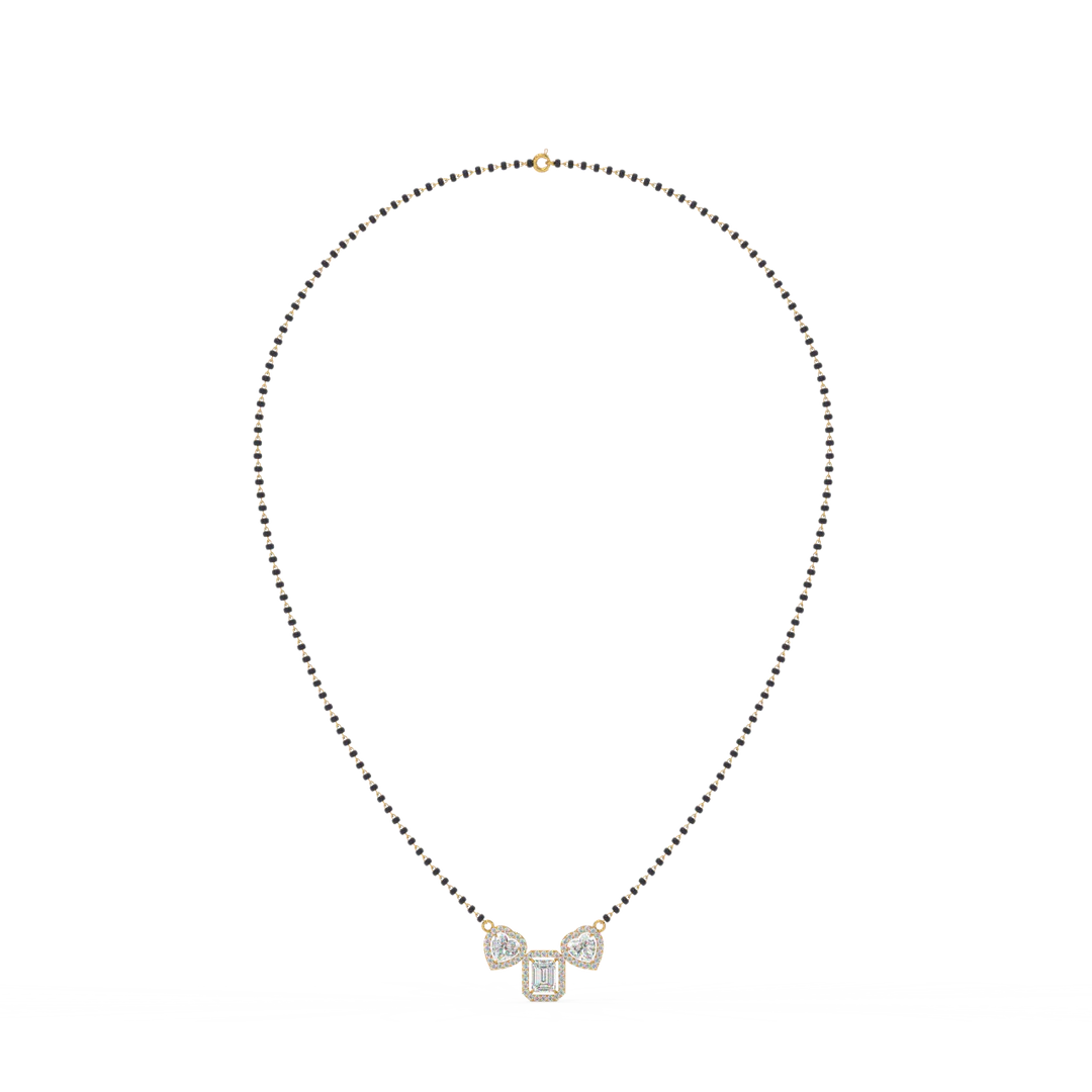 Contemporary Lab Grown Diamond Mangalsutra