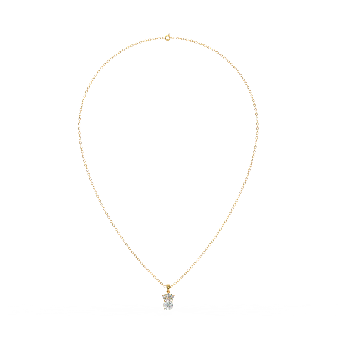 Sparkling Treasure Lab Grown Diamond Pendant Set