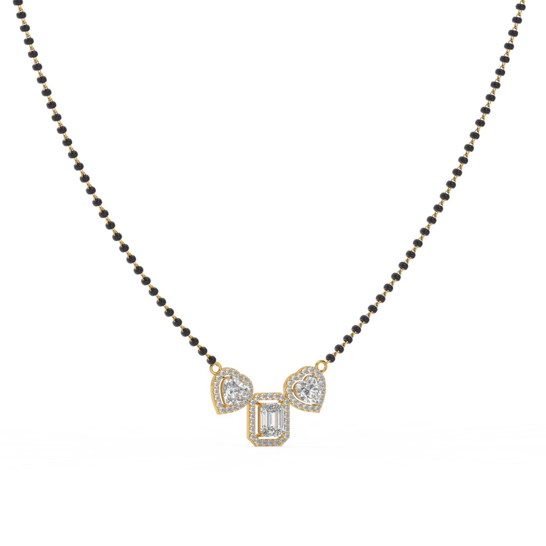 Contemporary Lab Grown Diamond Mangalsutra