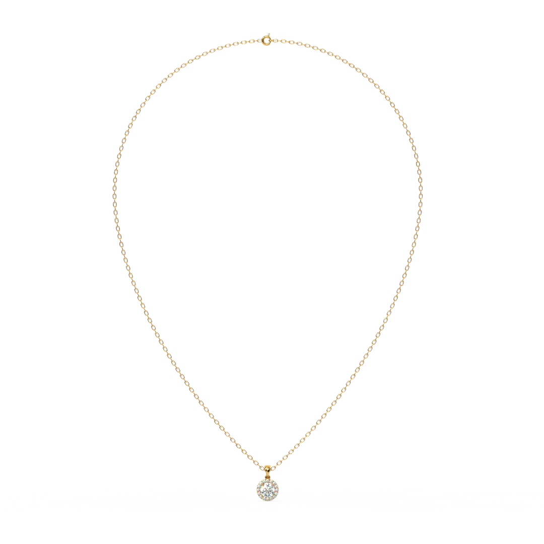 Gleaming Stone Lab Grown Diamond Pendant Set