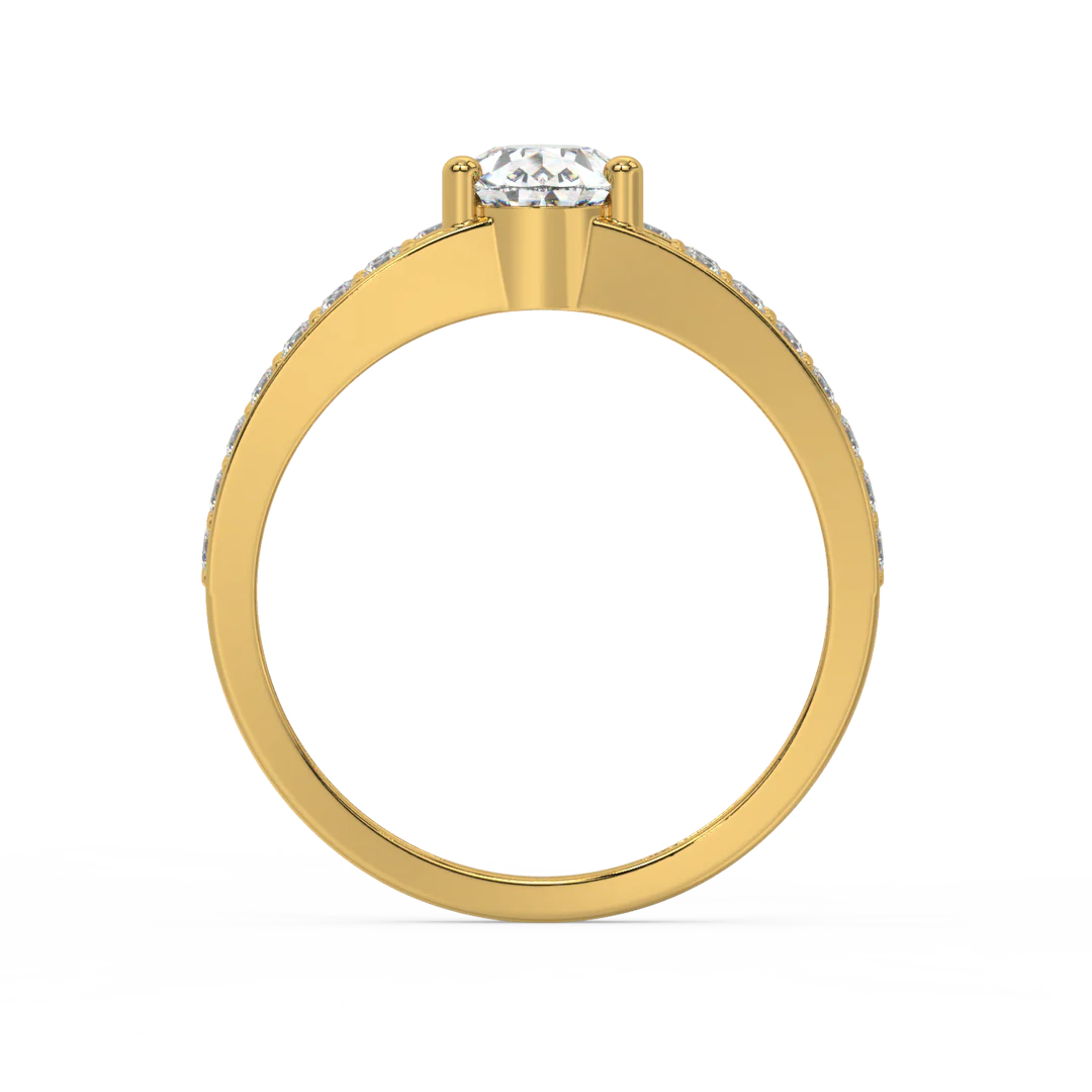 Bold & Double Radiant Lab Grown Diamond Ring