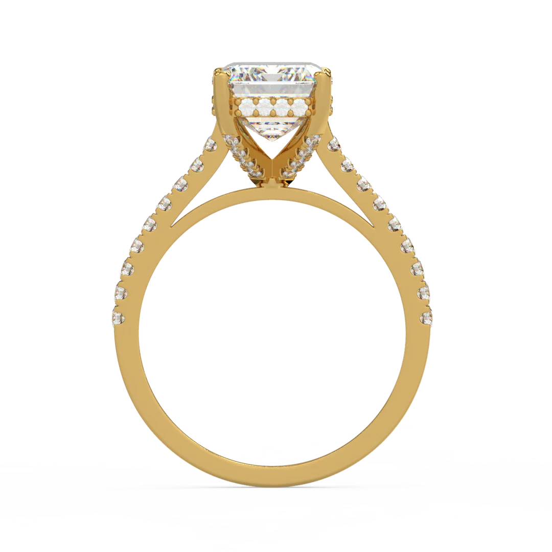 Emerald-Cut Lab Grown Diamond Ring