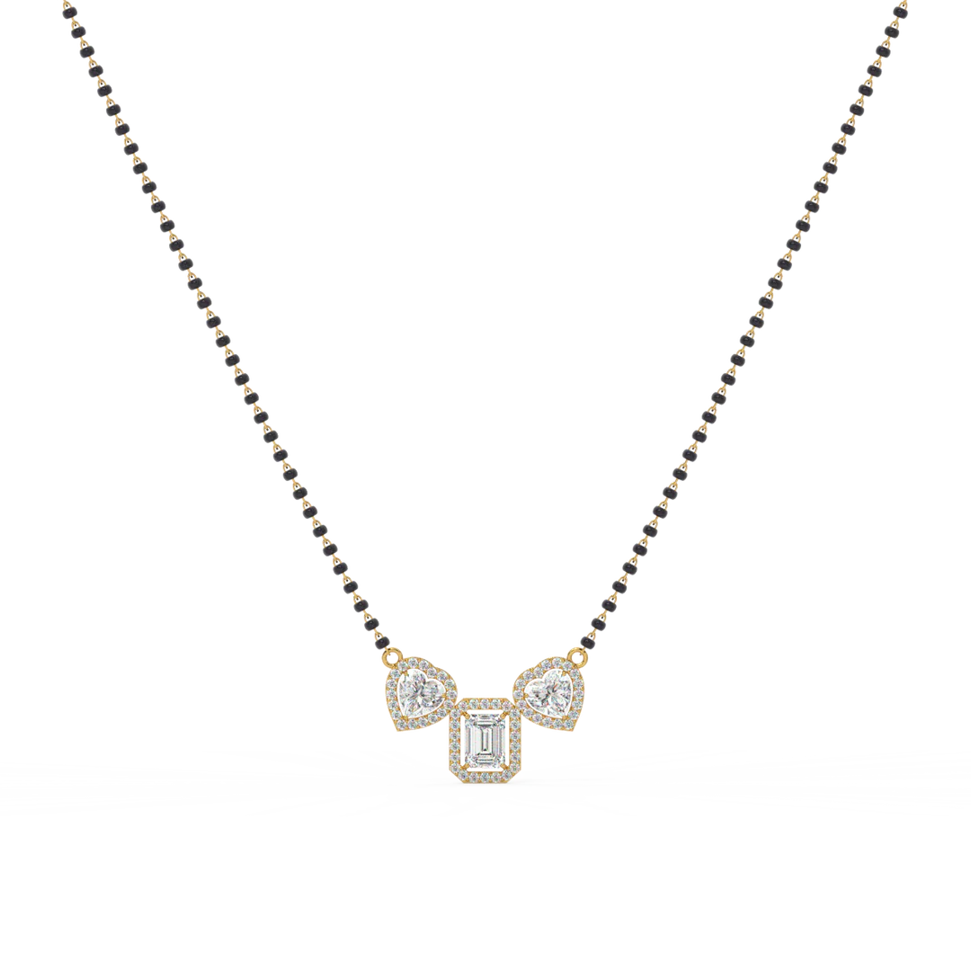 Contemporary Lab Grown Diamond Mangalsutra