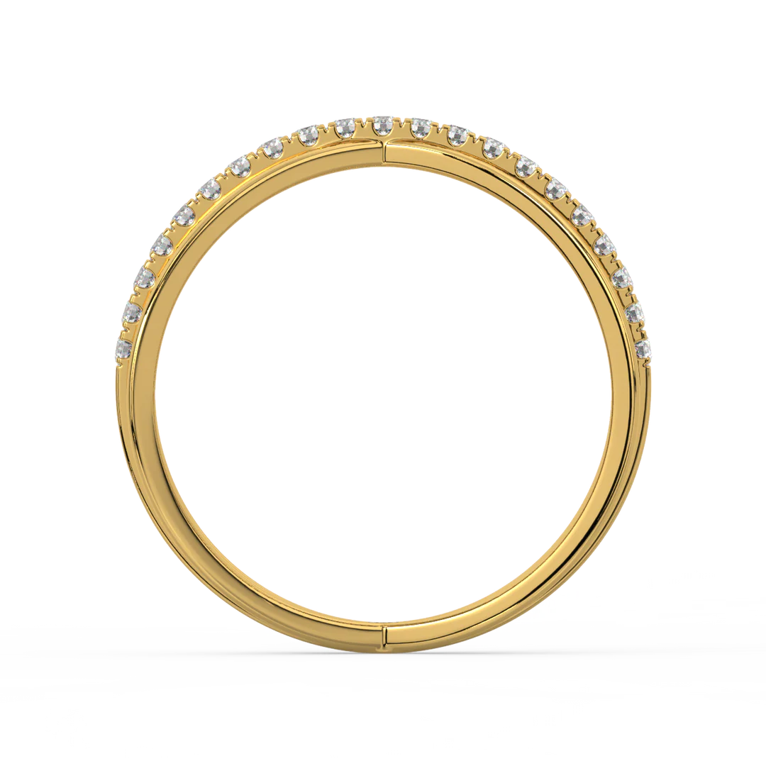Criss-Cross Lab Grown Diamond Ring