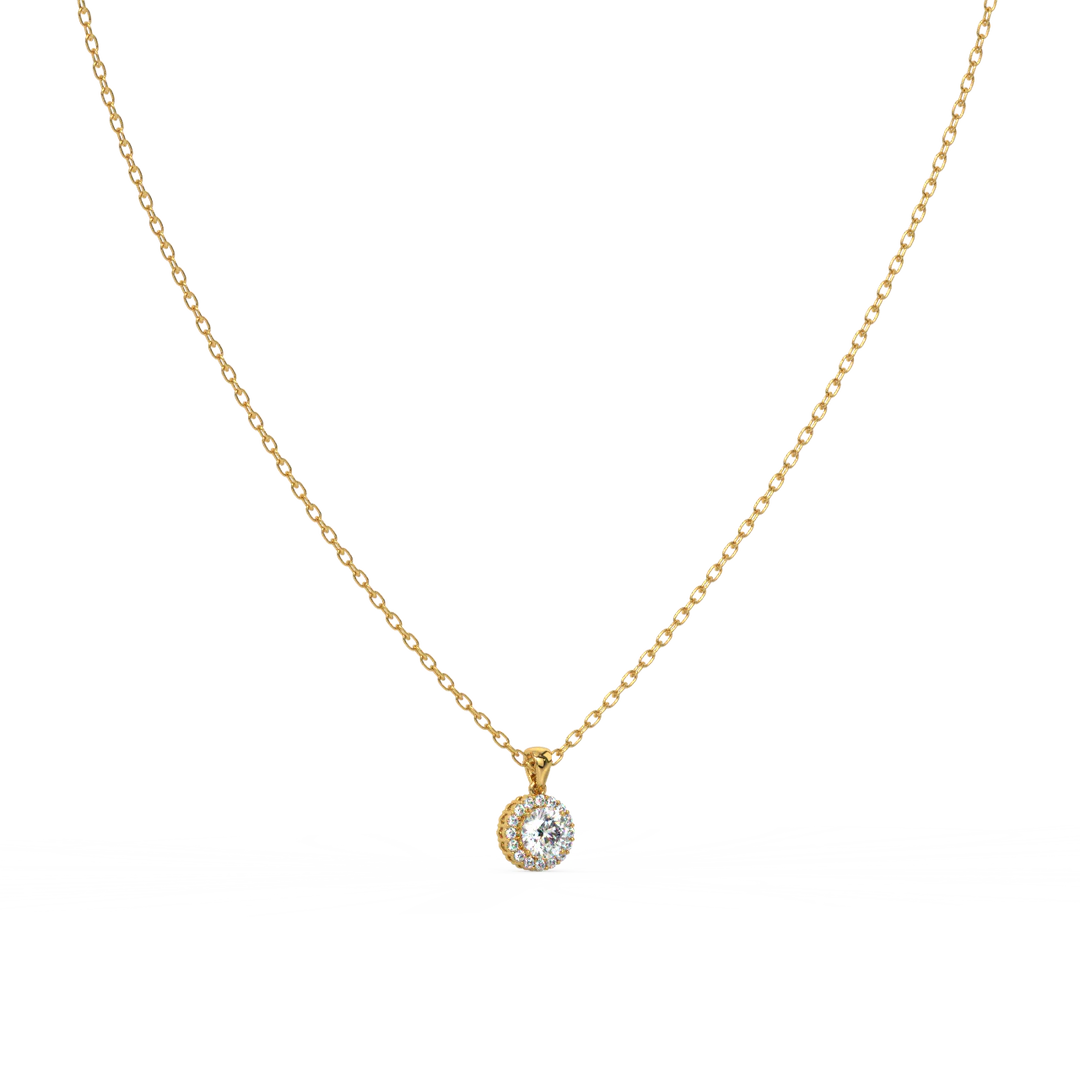 Gleaming Stone Lab Grown Diamond Pendant Set