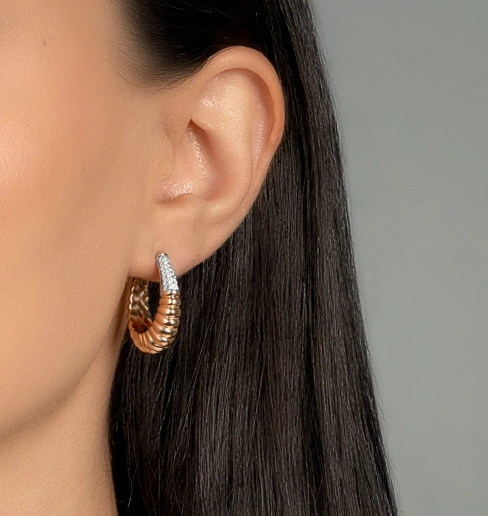 RIPPLE   HOOP   EARRING