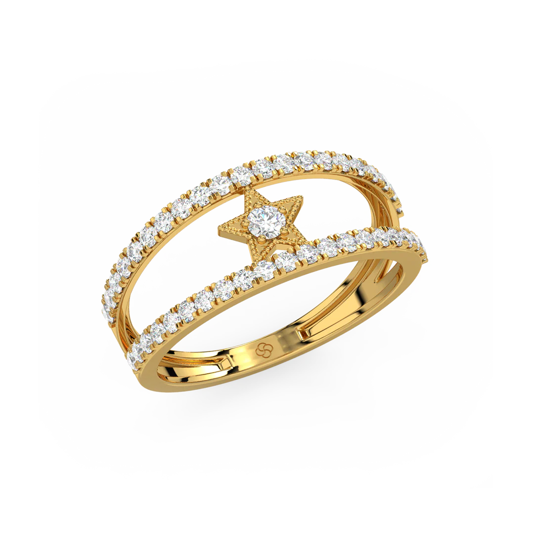 The Round Star Lab Grown Diamond Ring