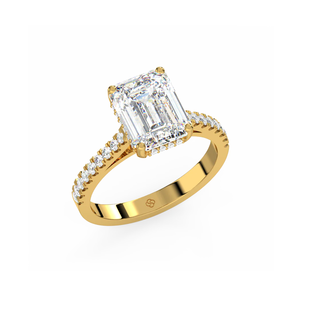 Emerald-Cut Lab Grown Diamond Ring